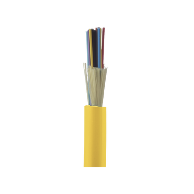 Cable de Fibra Óptica de 24 hilos, Monomodo OS2 9/125, Interior, Tight Buffer 900um, No Conductiva (Dieléctrica), OFNP (Plenum), Precio Por Metro  FSDP924Y