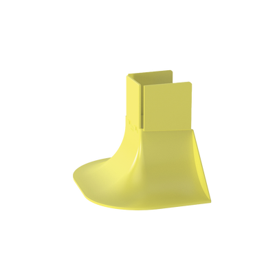 Accesorio Para Control de Radio de Curvatura, Para Bajadas de Cable con Canaletas FiberRunner 2x2, Color Amarillo FTR2X2LYL