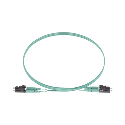 Jumper de Fibra Optica Multimodo 50/125 OM3, LC-LC Duplex, OFNR (Riser), Color Aqua, 5 Metros FX2ERLNLNSNM005
