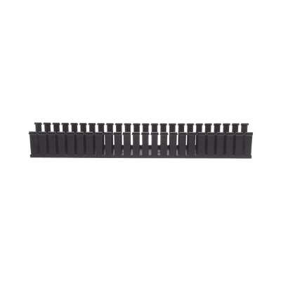 Canaleta Ranurada de PVC sin Tapa, Tipo G, 32 mm de Ancho, 53.8 mm de Alto y 1828.8 mm de Largo, Color Negro G1X2BL6