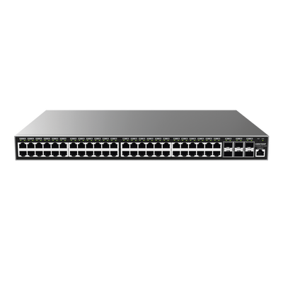 GWN7806P, Switch PoE Administrable capa 2, 48 x GigaEth PoE/PoE+ y 6 x Giga SFP+, 470W