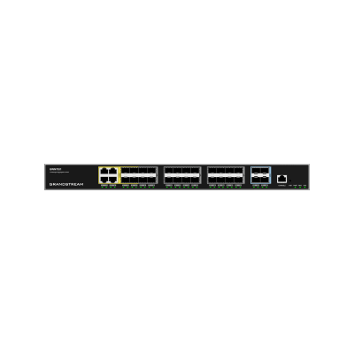 GWN7831, Switch de agregación Administrable capa 3, 4 x Combo, 24 x Giga SFP, 4 x 10 Giga SFP+