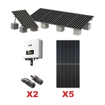 Kit Solar Interconexion  / 3kW  220Vca / Inversor AFORE / Montaje Incluido  HNS3000TLKIT1