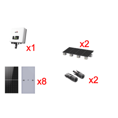 Kit Solar Interconexion  / 5kW  220Vca / Inversor AFORE / Montaje Incluido  HNS5000TLKIT1