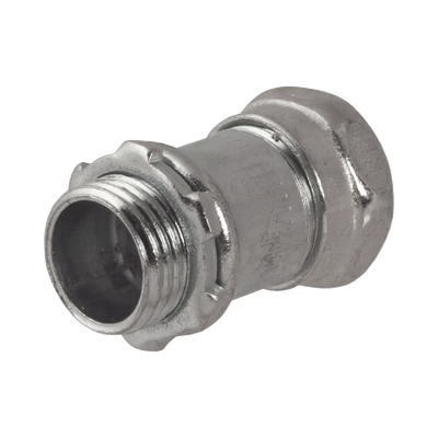 Conector Recto Compresión de Acero Galvanizado para Pared Delgada de 3/4" .: HUB-2903