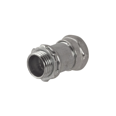 Conector Recto Compresión de Acero Galvanizado para Pared Delgada de 1" .: HUB-2904