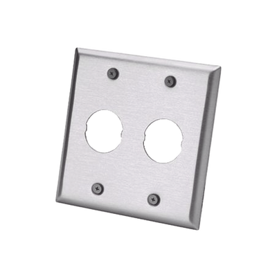 Placa de Pared Doble IndustrialNet™, Para 2 Conectores Industriales, de Acero Inoxidable IAEFP2-2G | Humberto Chacon Placa de Pared Doble IndustrialNet™, Para 2 Conectores Industriales, de Acero Inoxidable IAEFP2-2G