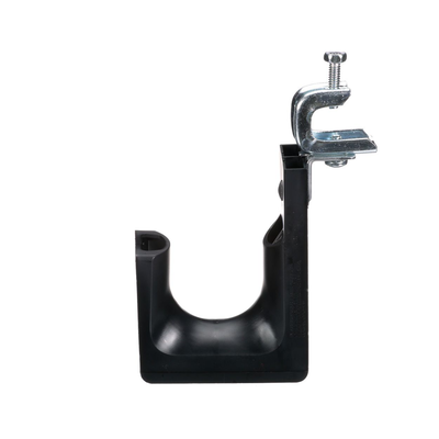 Sujetador STRONGHOLD tipo J (J-Hook), Con Abrazadera de Tornillo para Montaje, Hasta 46 Cables Cat6, Nylon 6.6, Color Negro, 1 pieza  JP2SBC50RB-L20