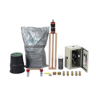 Kit de tierra física modelo TG70K con Electrodo Magnetoactivo y Accesorios de Instalación, capacidad: 70 AMP KIT-MASTER-70K-V2