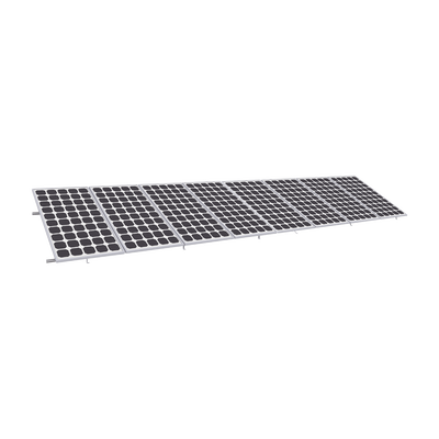 Montaje para Panel Solar, Riel "8" de 5400mm para Módulos de 550 a 660w con Espesor de 35mm, Velocidad de Viento Máx. 136km/h (20° a 45°)   KIT8PVEKTOR8R