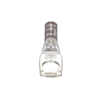 Conector de Compresión 66.36 KCMIL para Cable 2 AWG, con Orificio de  1/2". Paquete 25 Piezas  LCA2-12-Q