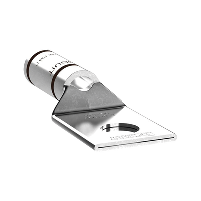 Terminal de Compresión de Cobre con Orificio 1/4" para Cable 2 AWG. 25 Piezas  LCA2-14-Q