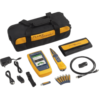 Kit Avanzado de Calificador de Red LinkIQ, Para Verificar Rendimiento de Cableado Hasta 10Gbps Basado en Frecuencia, con Pantalla Multitáctil a Color  LIQ-KIT