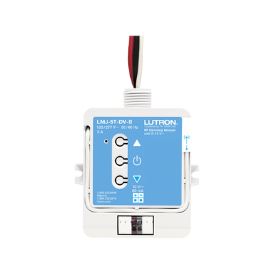 (RadioRA2) Relay control de iluminación 0-10V, carga 5A, 120/277V, compatible con RadioRA2, RA2Select y RR3.: LMJ5TDVB