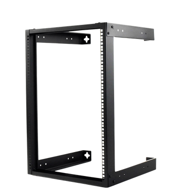 LP-RAP-1916, Rack Abierto de 19" para Montaje en Pared de 16 Unidades.