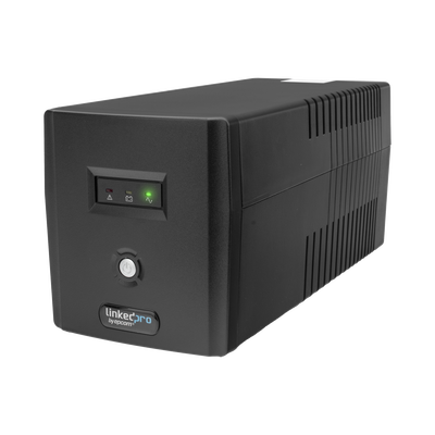 UPS 1000VA/600 W Línea Interactiva 120Vca / 6 tomas 5-15R (4 Respaldadas) / Regulación de Voltaje / Protección RJ45 LP1000L