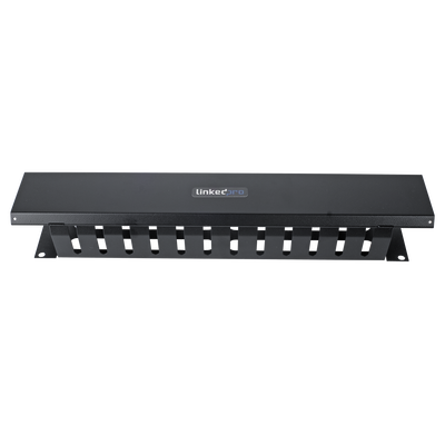 LPCM-042U, Organizador de Cables Horizontal de 19" Metálico, 2 Unidades.