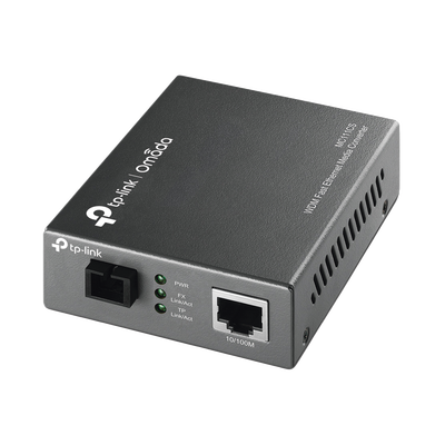TP-Link Convertidor de Medios MC111CS, 20.000 Metros, 10/100BASE-FX, 1 Puerto Fibra Modomodo, 1x RJ-45