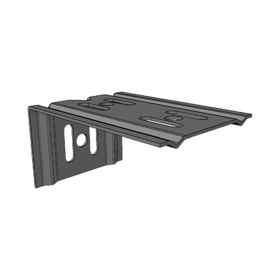 Ménsula económica MallaFils, para montaje en pared, para anchos de charola de 100 mm, con acabado electrozinc  ML-MEC-100EZ