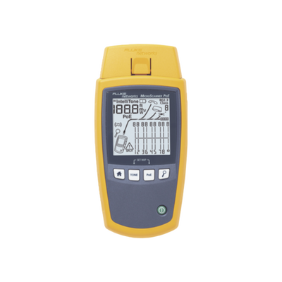 Verificador de Red MicroScanner PoE, para Comprobación de Redes de Voz, Datos, Video y PoE 802.3af, at, bt y UPOE, Con Pantalla LCD Retroiluminada  MS-POE