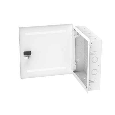 Gabinete Multipropósito de Montaje en Pared, de 14 in de Altura, Con Puerta Reversible, Fabricado en Acero, Color Blanco MS14EHDS