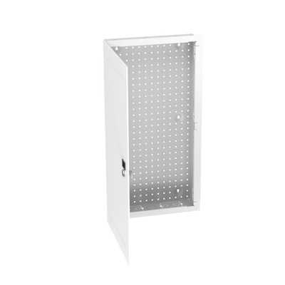 Gabinete Multipropósito de Montaje en Pared, de 28 in de Altura, Con Puerta Reversible, Fabricado en Acero, Color Blanco MS28EHDS