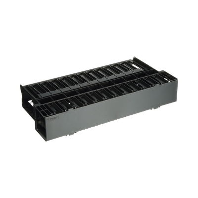 Organizador de Cables Horizontal NetManager, Doble (Frontal y Posterior), Para Rack de 19in, 2UR NCMH2