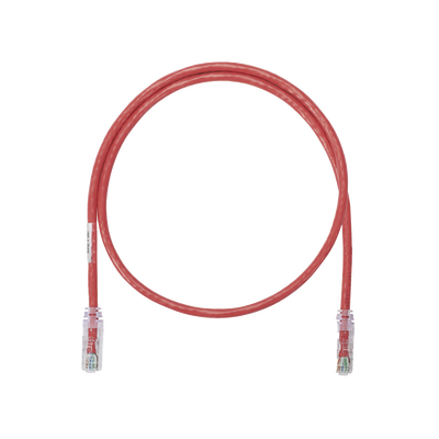 Cable de parcheo UTP Categoría 6, con plug modular en cada extremo - 1 ft (30.48 cm) - Rojo  NK6PC1RDY