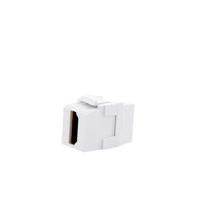 Módulo Acoplador HDMI 2.0, Hembra a Hembra Tipo-A, Categoría 2, Keystone, Color Blanco  NKHDMIWH