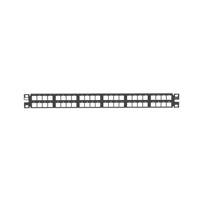 Panel de Parcheo Modular de Alta Densidad, Keystone (Sin Conectores), Identificación con Etiqueta Adhesiva, de 48 Puertos en 1 UR  NKPP48HDY