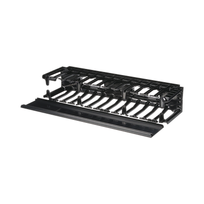Organizador de Cables Horizontal NetManager de Alta Densidad, Sencillo (Solo Frontal), Para Rack de 19in, 2UR  NMF2