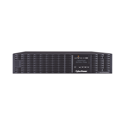 NO BREAK CYBERPOWER (OL2200RTXL2U) 2000VA / 1800W, ONLINE, LCD, CONVERTIBLE TORRE/RACK (2U), 6 × NEMA 5-20R, 1 L5-20R, USB/SERIAL GARANTÍA 3 AÑOS INCLUYE BATERÍA.