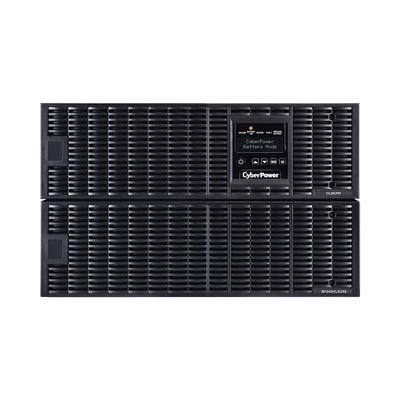 NO BREAK CYBERPOWER (OL8KRT) 8000VA / 8000W, ONLINE, ENTRADA 200 - 240 VAC / SALIDA 200 - 240 VAC. CONVERTIBLE TORRE/RACK (6U), 3 X NEMA L6-30R, 1 X HARDWIRE GARANTÍA DE 3 AÑOS INCLUYE BATERÍA.