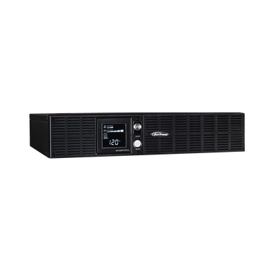 NO BREAK CYBERPOWER (OR1500PFCRT2U) 1500VA / 1050W ONDA SENOIDAL PURA PFC RACK / TORRE (2U) 8 × NEMA 5-15R. 3 AÑOS DE GARANTÍA INCLUYENDO BATERÍAS