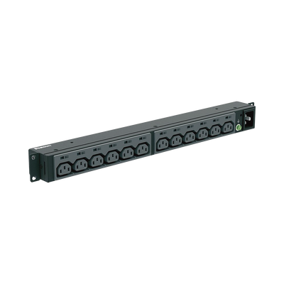 PDU Básico para Distribución de Energía, Enchufe de Entrada NEMA L6-20P, Con 13 Contactos C13, Instalación Horizontal de 19in, 1UR, 20 Amp, 120 o 220 Vca  P12B46M