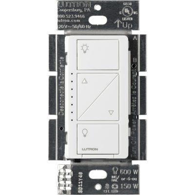 (Caseta Wireless) Atenuador, aumenta/disminuye intensidad de Iluminación, requiere cable neutro. 250W LED /1000 INC/HAL: PD10NXD