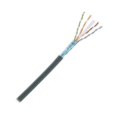 Bobina de Cable Planta Externa con Gel, de 4 pares, Cat6A, Blindado F/UTP, Color Negro, 305m  PFO6X04BL-CEG