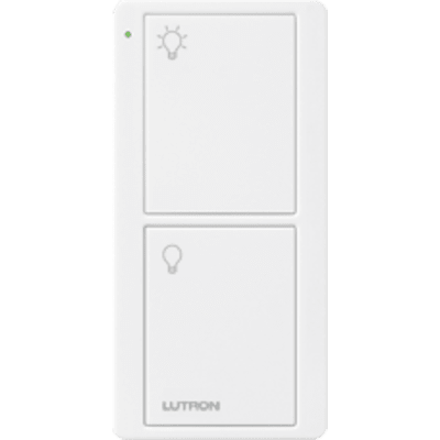 Control remoto PICO 2 botones encender, apagar, complemente con un switch on/off, Caseta, RA2, RadioRa2: PJ22BGWHL01