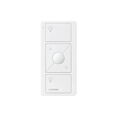 Control remoto PICO 3 botones encender/apagar, subir/bajar intensidad, color blanco, complemente con un atenuador Caseta, RA2, RadioRa2.: PJ23BRLGWHL01