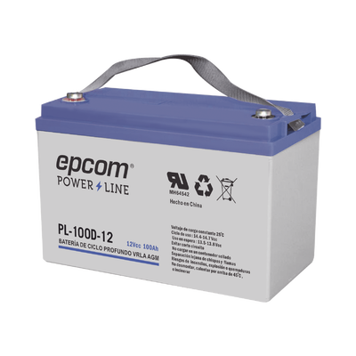 Acumulador EPCOM 12Vcd 100Ah Tecnología VRLA AGM Ciclo Profundo para Aplicaciones Fotovoltaicas PL-100-D12 | Rogelio Chavarria Acumulador EPCOM 12Vcd 100Ah Tecnología VRLA AGM Ciclo Profundo para Aplicaciones Fotovoltaicas PL-100-D12