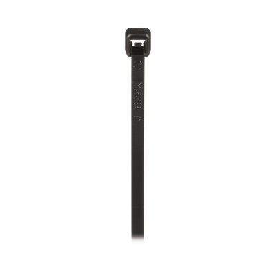 Cincho de Nylon 6.6 de Bloqueo, 203 mm largo x 2.5mm ancho, Color Negro, Exterior Resistente a Rayos UV, Paquete de 1000pz  PLT2M-M0