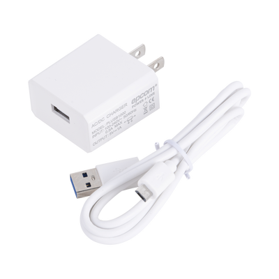 Cargador USB profesional de 1 Puerto, de 5 Vcc, 1 Amper Para Smartphones y Tablets; Voltaje de entrada de 100-240 Vca PLUSB1000V
