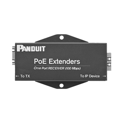 Receptor PoE/PoE+ Para Uso con Transmisor POEXTX1, Hasta 610 Metros (2000 ft) con Cable Cat5e o Cat6, 10/100Mbps  POEXRX1