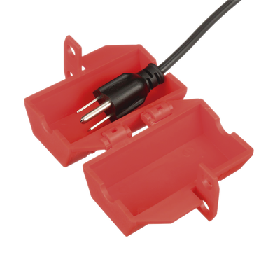Dispositivo de Bloqueo LOTO para Enchufes de 120 Vca, Fabricado con Polipropileno, Color Rojo  PSL-CL110