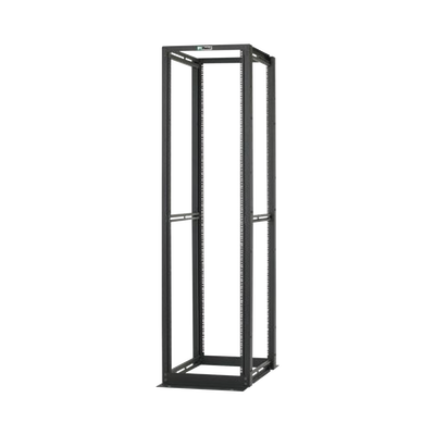 Rack de Cuatro Postes Estándar de 19", Rieles Numerados y Roscados #12-24, Profundidad Máxima de 30 in, 45 Unidades de Rack, Color Negro  R4P