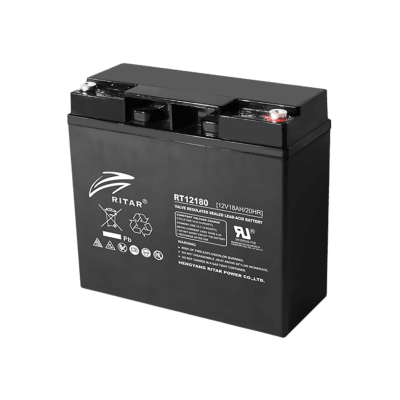 BATERÍA CYBERPOWER (RB1218) 12V / 18AH, ENSAMBLE PARA MODELO TRIFÁSICOS DE 10KVA. 1 AÑO DE GARANTÍA.