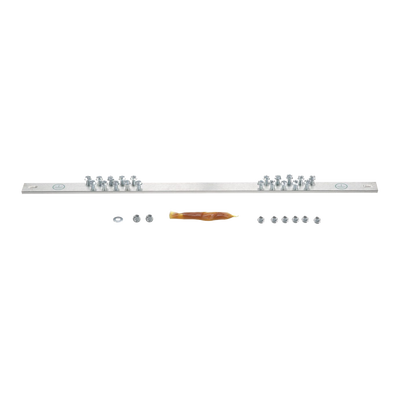 Barra de Conexión a Tierra, Para Rack de 19", Con 20 Orificios Para Conexión Rápida de Equipos, Incluye 20 Tornillos # 12-24 x 1/2" Instalados  RGRB19U