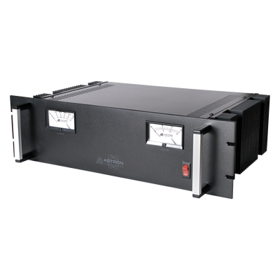 Fuente de poder  13.8Vcd, 35A, lineal regulada con circuito cargador de baterías, para instalación en rack RM-35MBB