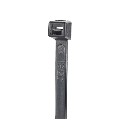 Cincho de Nylon 6.6 StrongHold™, 160mm largo x 2.5mm ancho, Color Negro, Exterior Resistente a Rayos UV, Paquete de 100pz  S6-18-C0