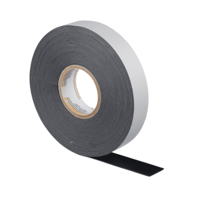 Cinta Eléctrica STRONGHOLD para Aislar de Caucho EPR, Autofusionable, Uso Industrial en Uniones de Alto Voltaje y Temperatura, Grosor 0.76mm (30 mil), Ancho 19mm, y 9.1m Largo, Color Negro. Superior a cintas Super 33  ST23-075-30BK